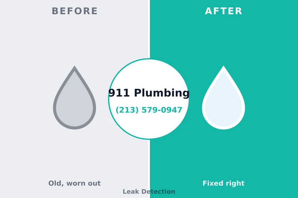 Before and after: plumbing repair Cape May, NJ